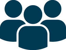 Icon Badge logo of group of people